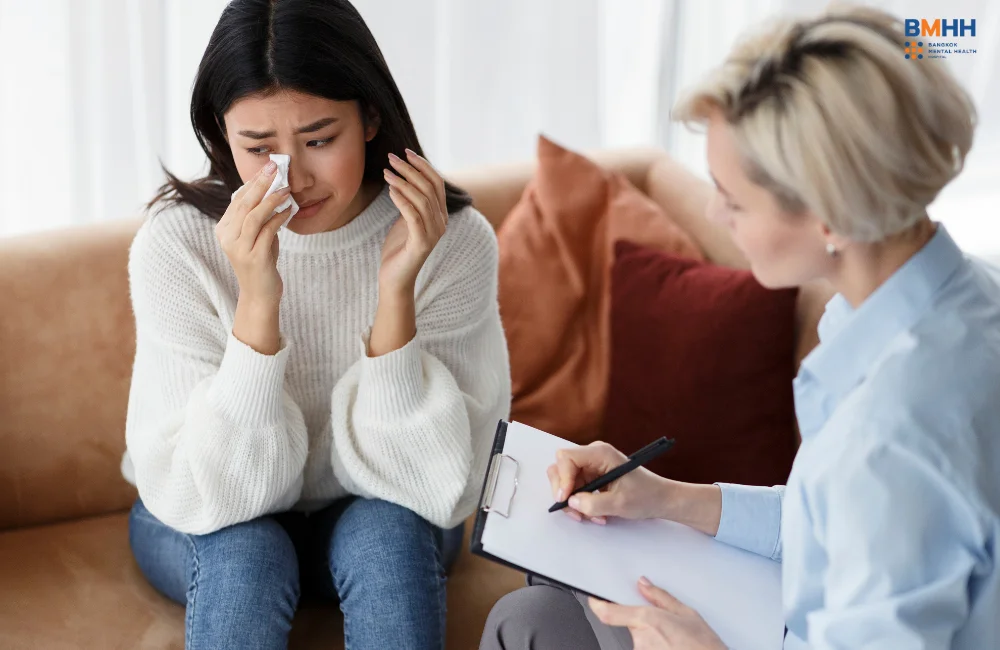 วิธีรับมือเมื่อร้องไห้โดยไม่มีสาเหตุ